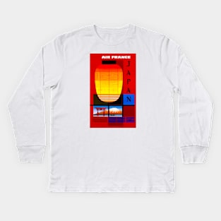 Japan with Air France Kids Long Sleeve T-Shirt